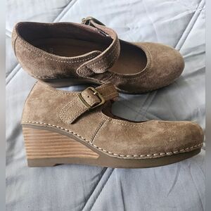 Dansko Heeled Suede Mary Janes